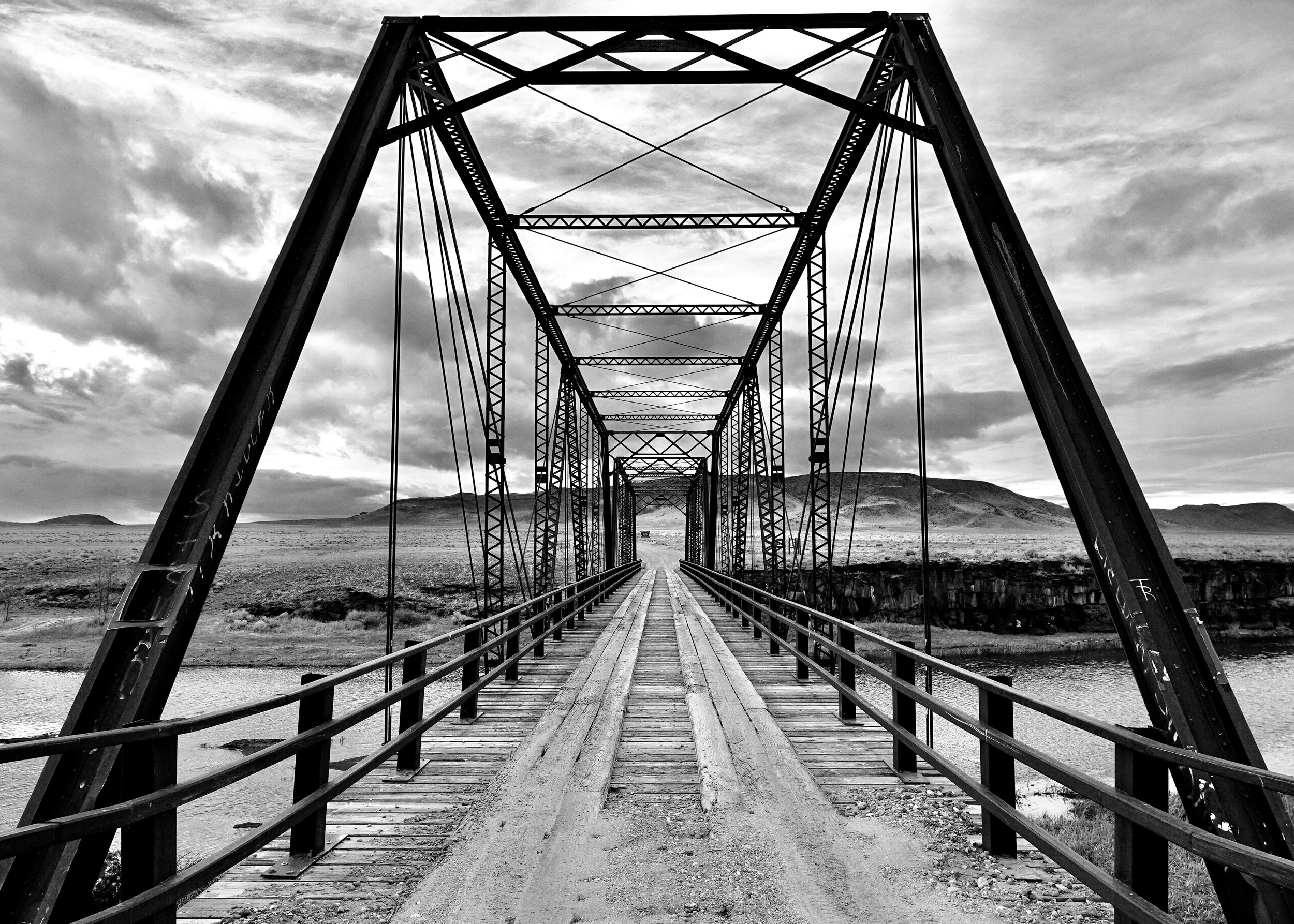 Lobato Bridge (b&w),
San Luis Valley, CO