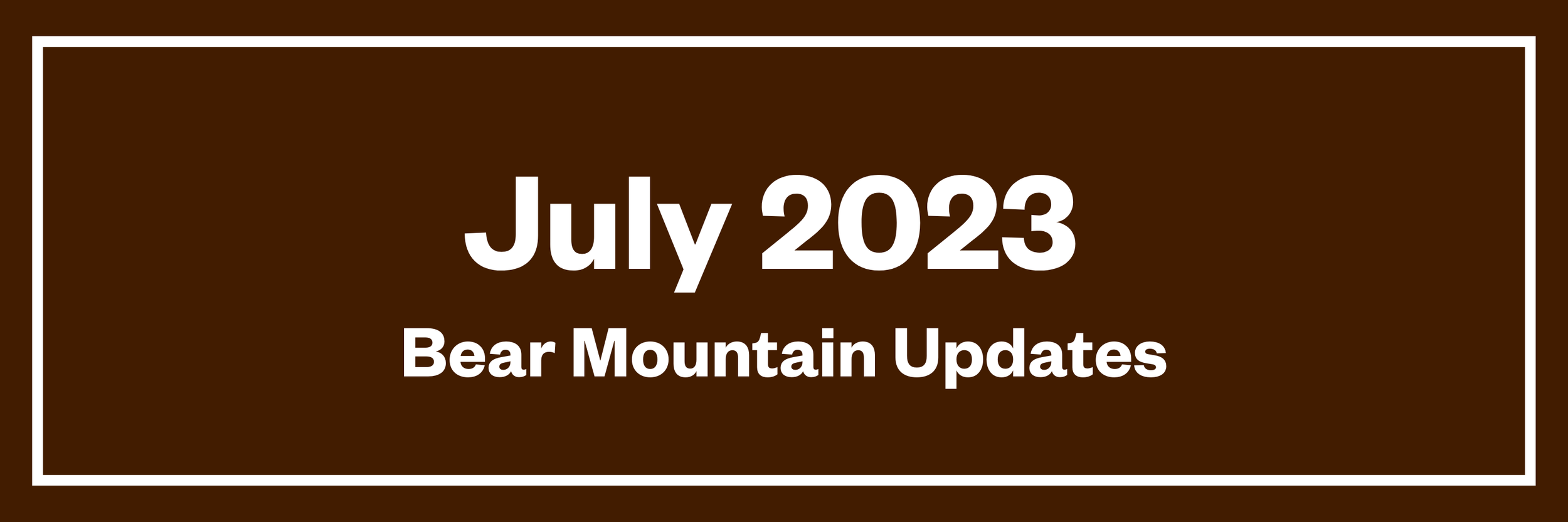 Click here to read our newsletter from July 2023