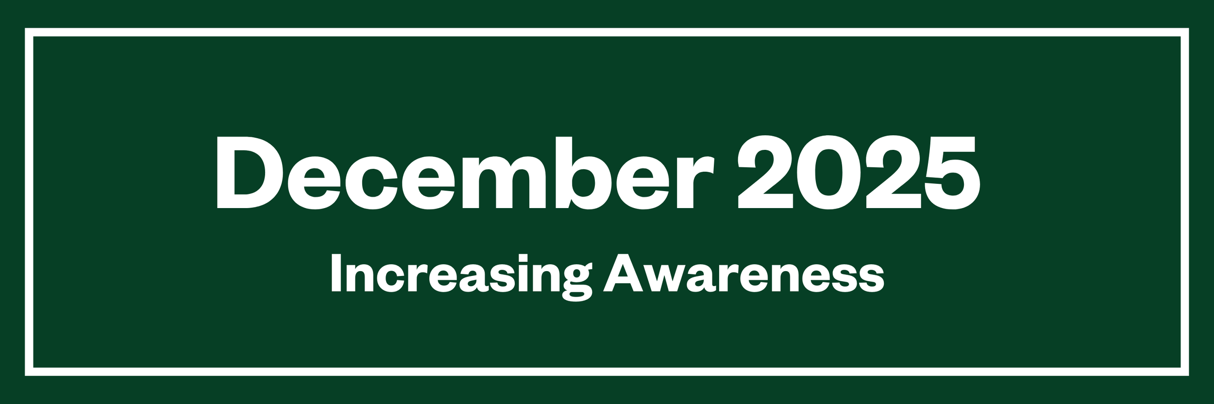 Click here to read our newsletter from December 2025