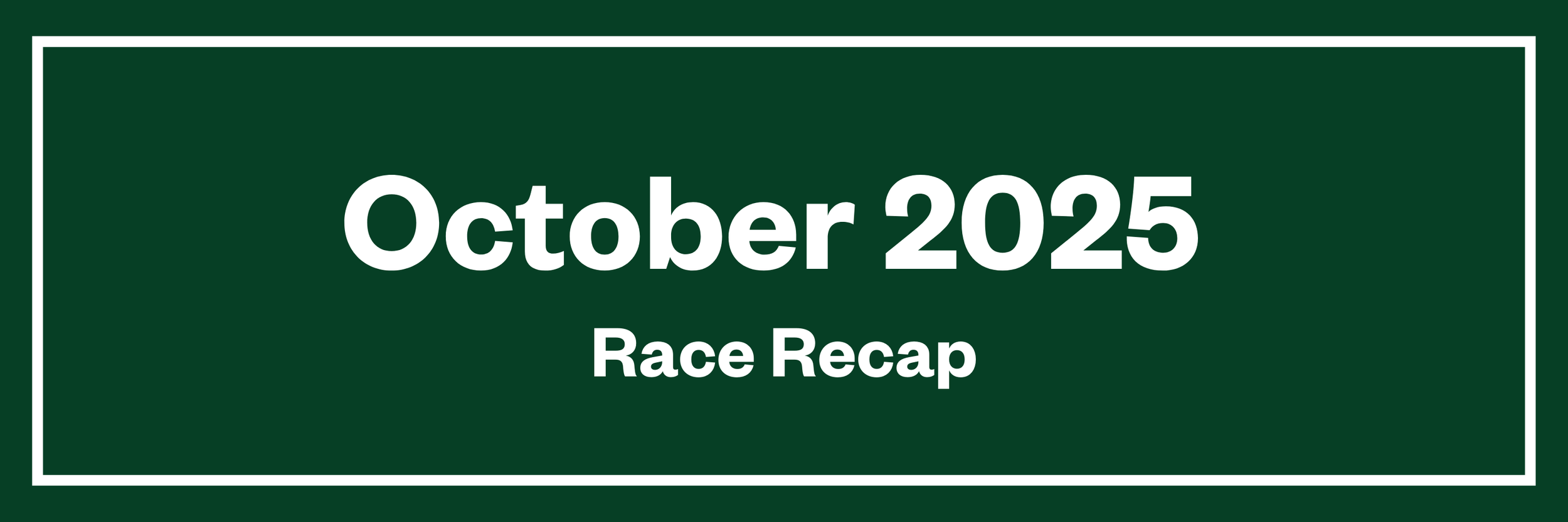 Click here to read our newsletter from October 2025