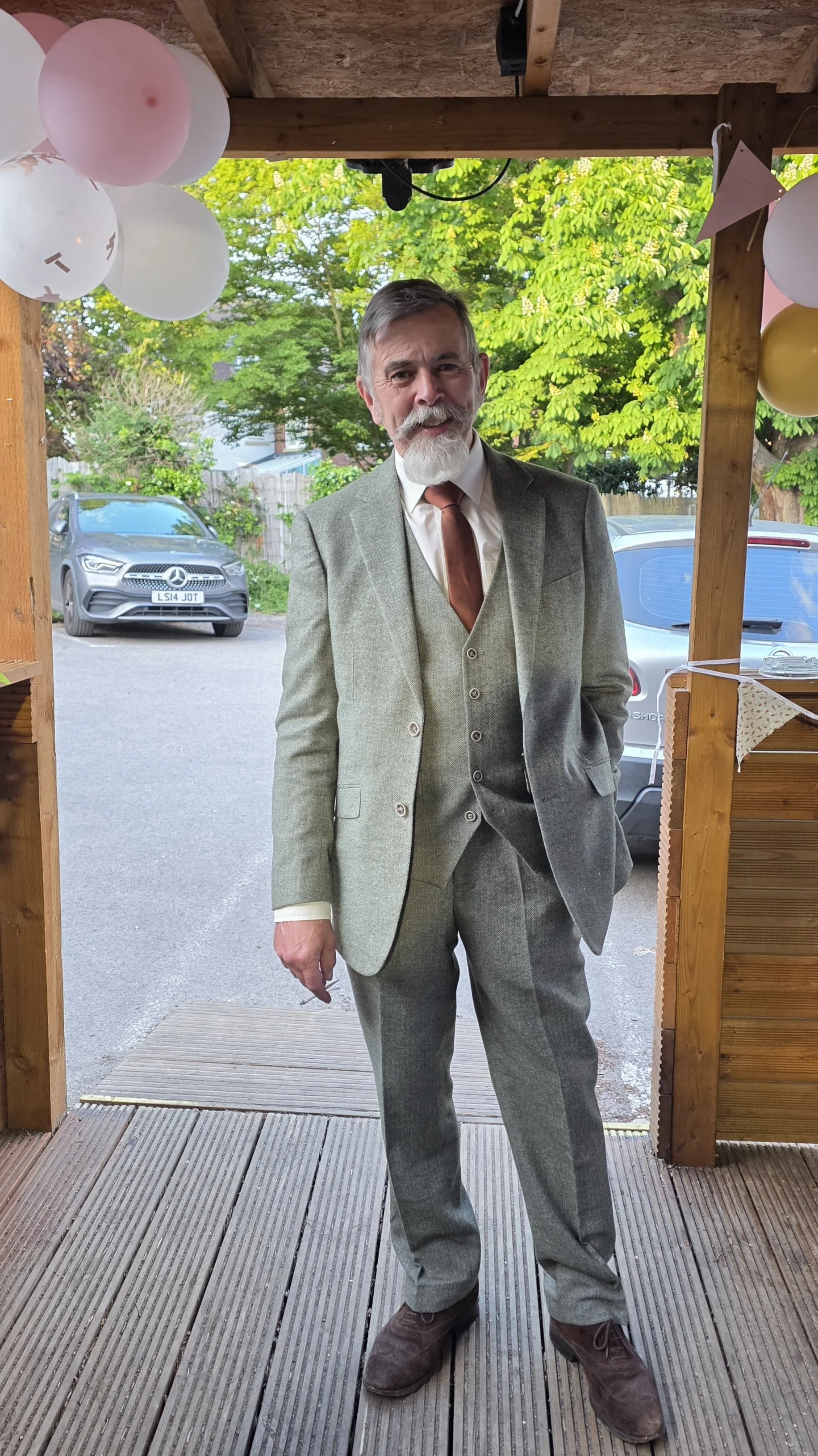 Tim our secretary looking very smart!! 