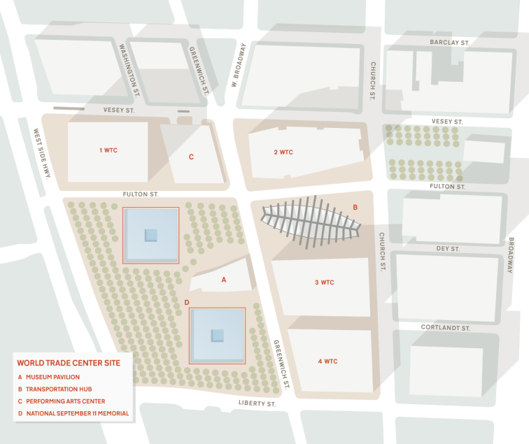 WTC site map