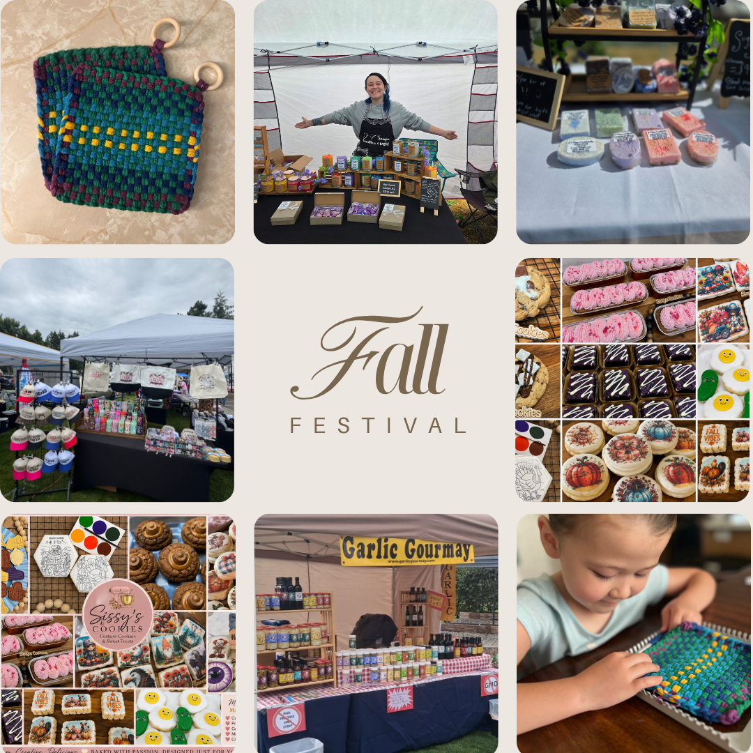 ✨First Vendor Highlight!✨

Here is our FIRST Vendor highlight for this year’s Fall Fest! Leading up to the Fall Fest, we will highlight a few vendors daily during the week. Today, we’re featuring Sissy’s Cookies, JTSOAPSCANDLESANDMORE, Garlic Gourmay