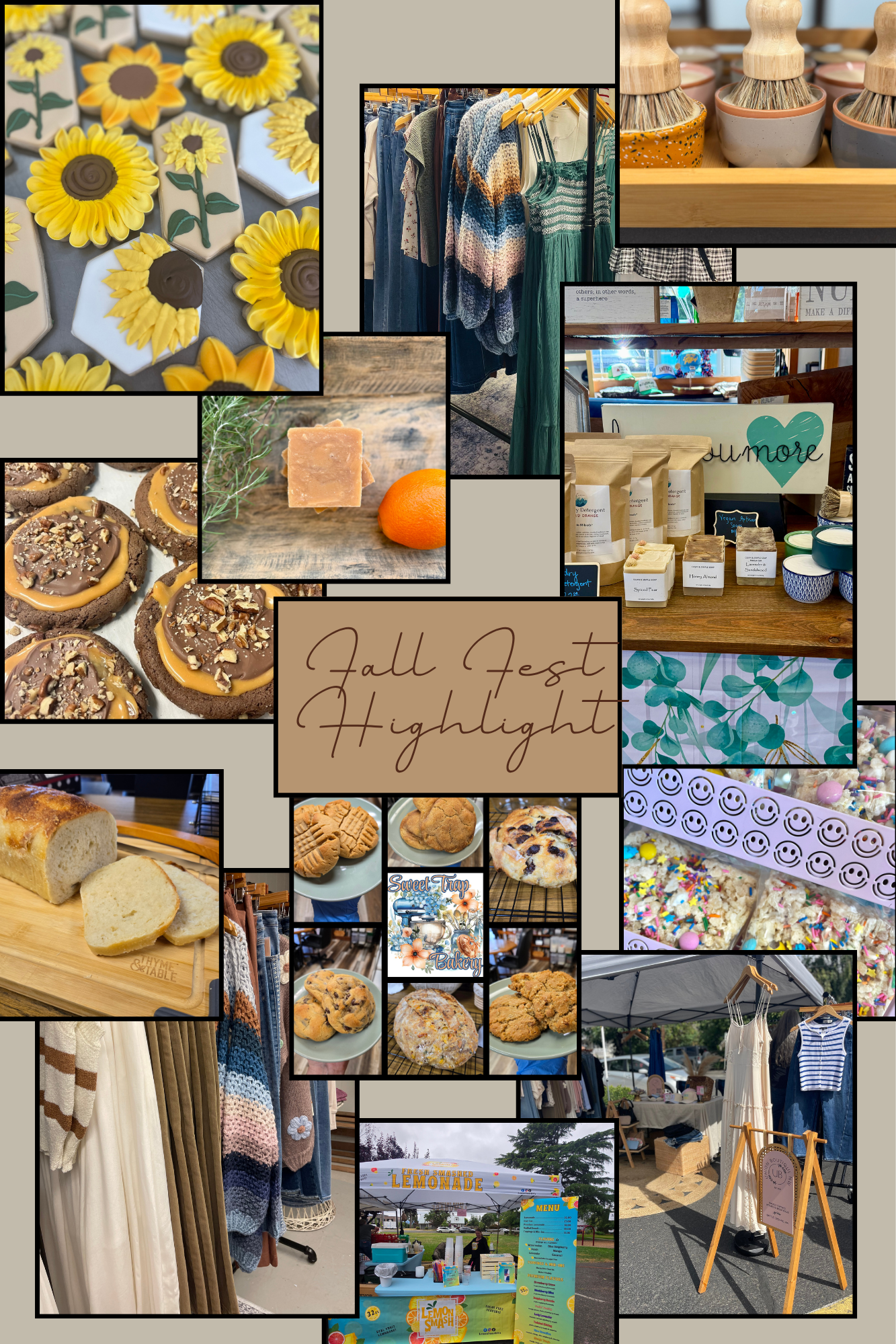 ✨Third Vendor Highlight!✨

Here is our THIRD Vendor highlight for this year’s Fall Fest! Leading up to the Fall Fest, we will highlight a few vendors daily during the week. Today, we’re featuring Clean & Simple Soap, Union Boutique NW, The Sweet Trap
