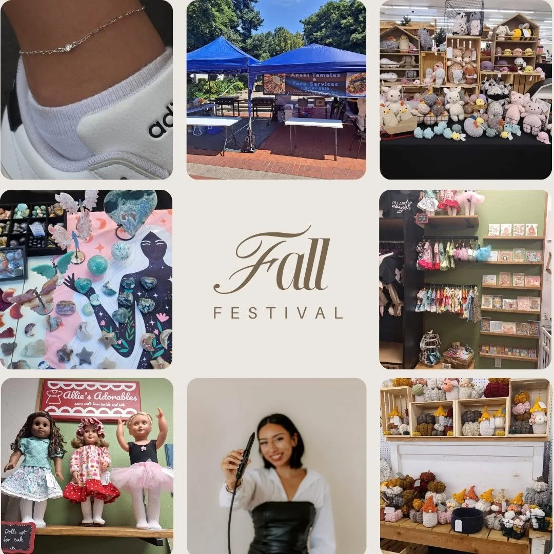 Vendors Here: Allie’s Adorables & Letter and Lane, Anahi’s Tamales, Auralux, Avalegna Crystals, B’s Farmhouse.