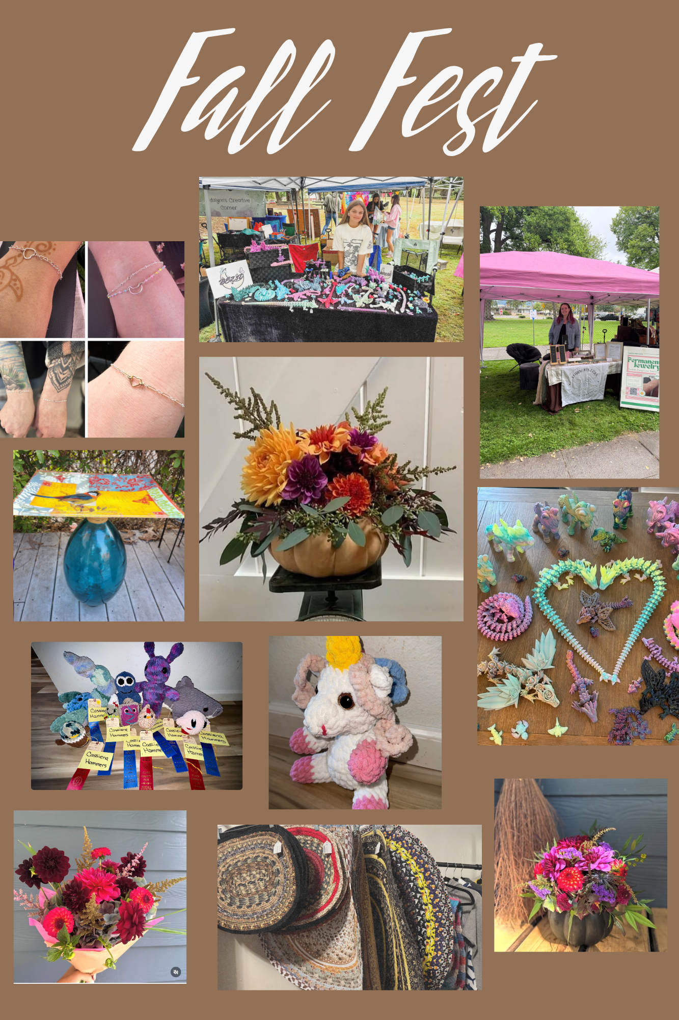 ✨Seventh Vendor Highlight!✨

Here is our SEVENTH Vendor highlight for this year’s Fall Fest! Leading up to the Fall Fest, we will highlight a few vendors daily during the week. Today, we’re featuring BEZ 3D Printworks, Flowersbyjac, Sienas Customs, G