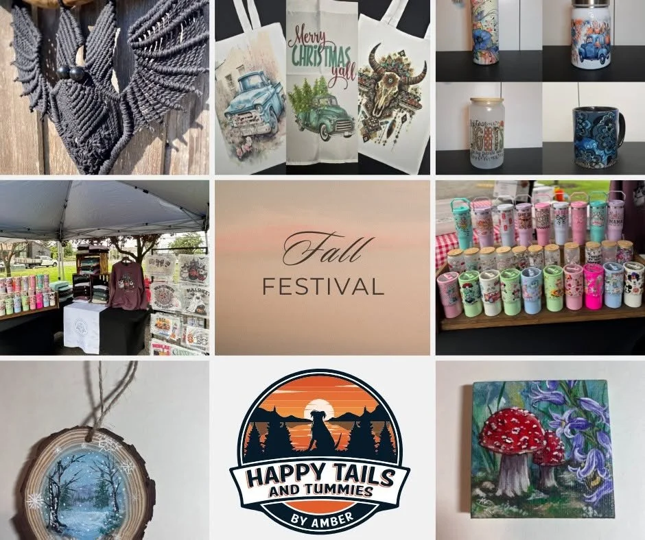 Vendors Here: Happy Tails and Tummies, Hilltop Farms, Kathryn Anne Creations, Knot and Pine Design, Mellisa’s Custom Creations.