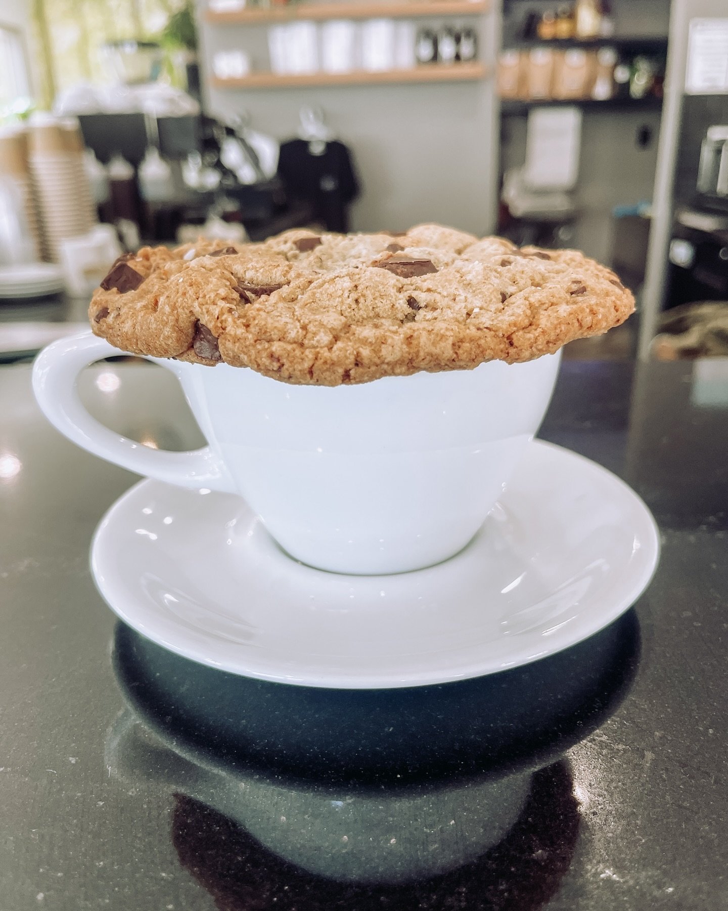 Sunny days call for a chocolate chip cookie and a latte. A balanced meal honestly! 

We think you deserve a sweet treat ASAP! We&rsquo;ll be here until 5 🫡