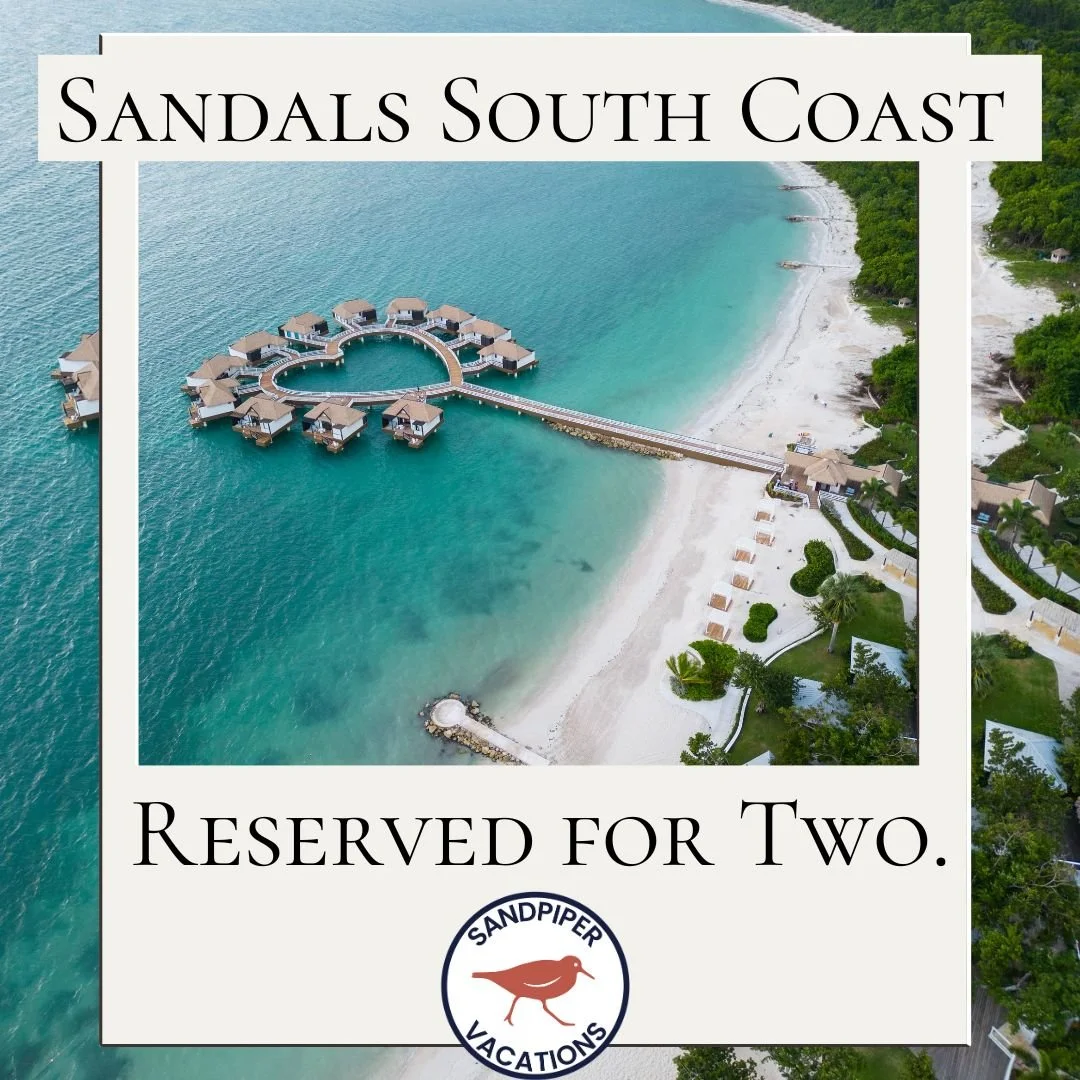 Two hearts. One paradise. ❤️

At Sandals South Coast, romance meets pure tranquility &mdash; where overwater bungalows, white-sand beaches, and endless ocean views are reserved just for you. 🌊✨

And when we say &ldquo;Reserved for Two,&rdquo; we mea
