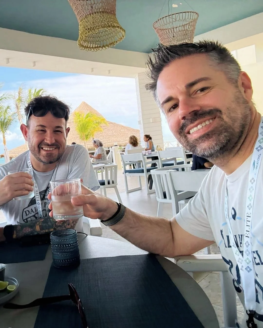 Good morning and Happy Fri-yay!! 🎉🥳

Mornings definitely hit different when you&rsquo;re just steps away from the beach and crystal-clear waters, we're inspired - we may not return💅🥂🌴 Just kidding - we have trips to plan! 😜

But for real, we ar