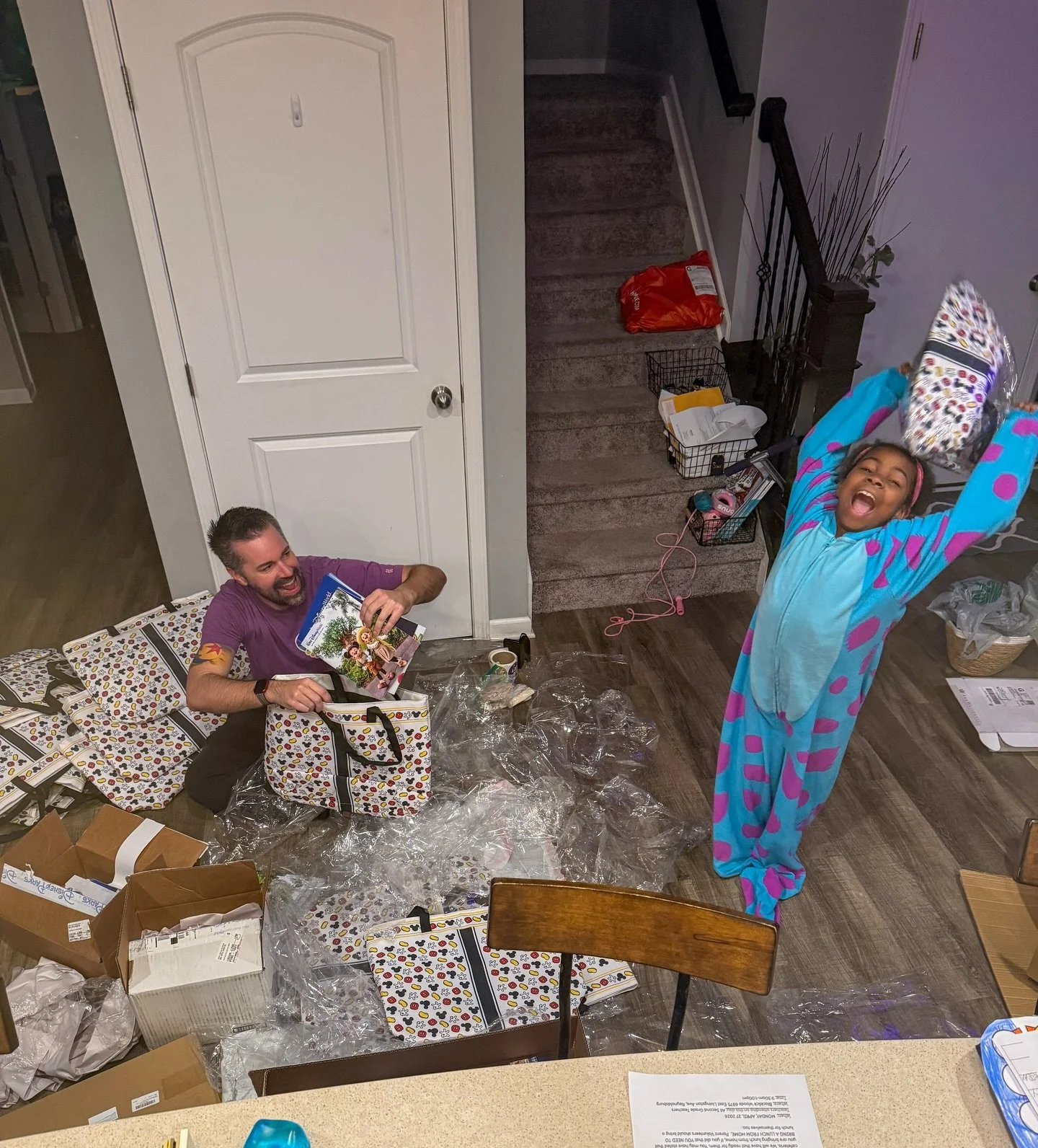 The VP of Fun and I had a busy night packing 30 Disney gift bags for today&rsquo;s first ever Jump Into Magic event! 🏰✨
The response from Central Ohio families completely blew us away. We sold out and had to start a waitlist (we&rsquo;re already dre