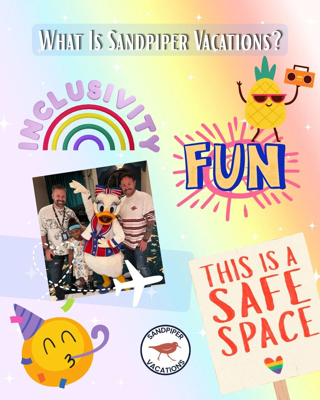 As we close out Travel Advisor Appreciation Month and step into Pride Month, it feels like the perfect time to re-introduce the heart behind Sandpiper Vacations 💙✈️🌈

More than just planning vacations, this agency was built on the belief that trave