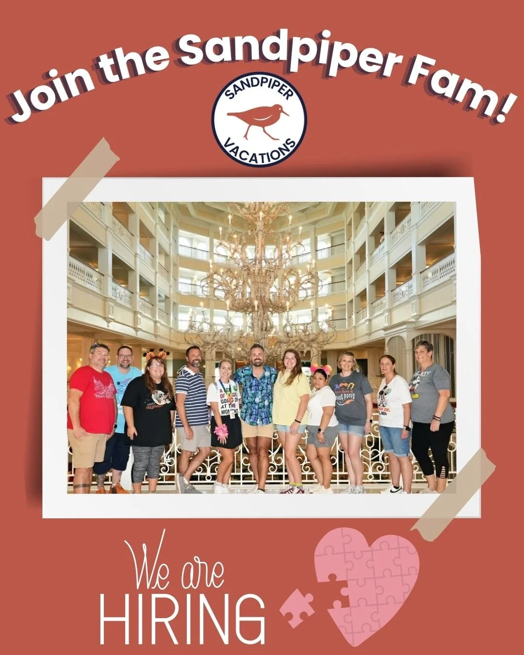 🌴✈️ Love travel? Always the one planning the group trip? Have strong opinions about cruise ships, Disney resorts, or the best all-inclusive beach destinations? 👀

You might be exactly who we're looking for.

🌊 Sandpiper Vacations is growing, and w