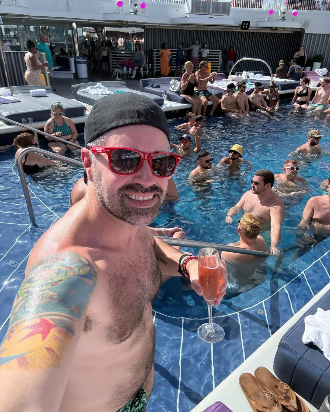 We're officially underway and cocktail is in hand!🚢✨

Beautiful weather on deck with incredible humans, a gorgeous spacious cabin to call home for the week, and Pride celebrations woven into every detail have already made this voyage feel extra spec