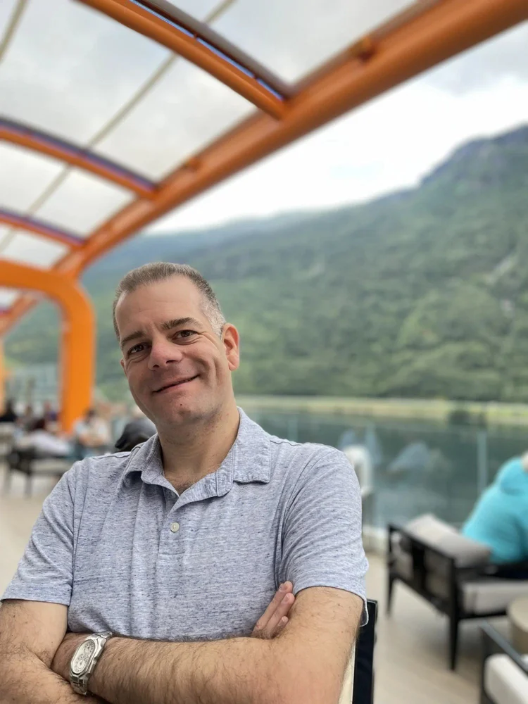 Bill Bernhey, Travel Advisor with Sandpiper Vacations, on board a cruise ship