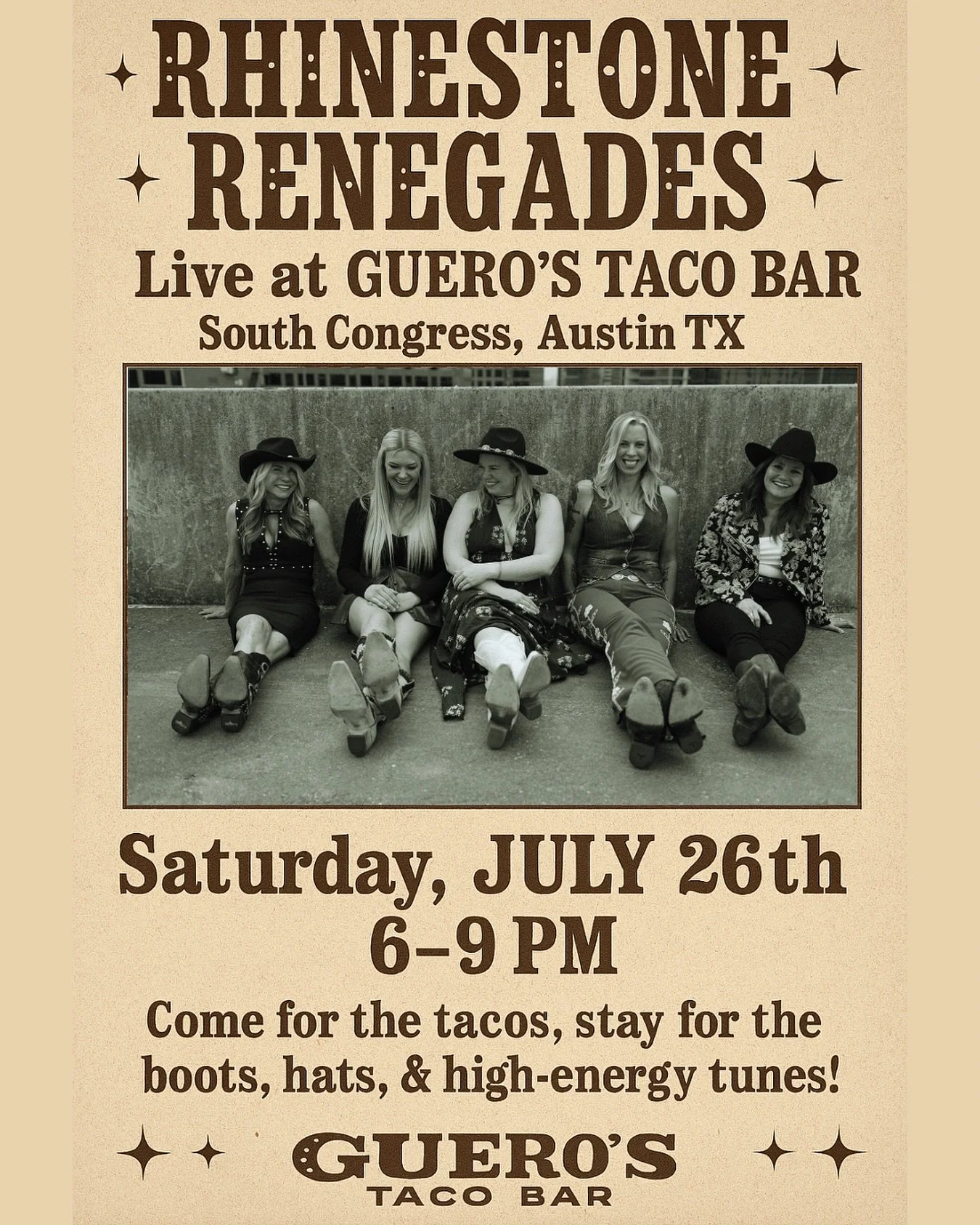 🎶 SATURDAY NIGHT! 🎶 

@mandyrowden @carol.evans.5811 @taranash @dedelally @dedelallymusic @girlguitaraustin @guerostacobar