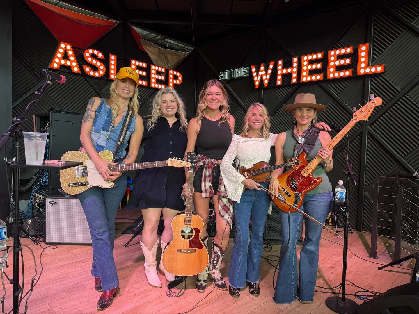 The Rhinestone Renegades had a blast playing at the Austin-Bergstrom International Airport this week! So many travelers hanging out waiting for their flights and we got to show them what Austin country music is all about! 🎶 
.
.
.
@rhinestone_renega