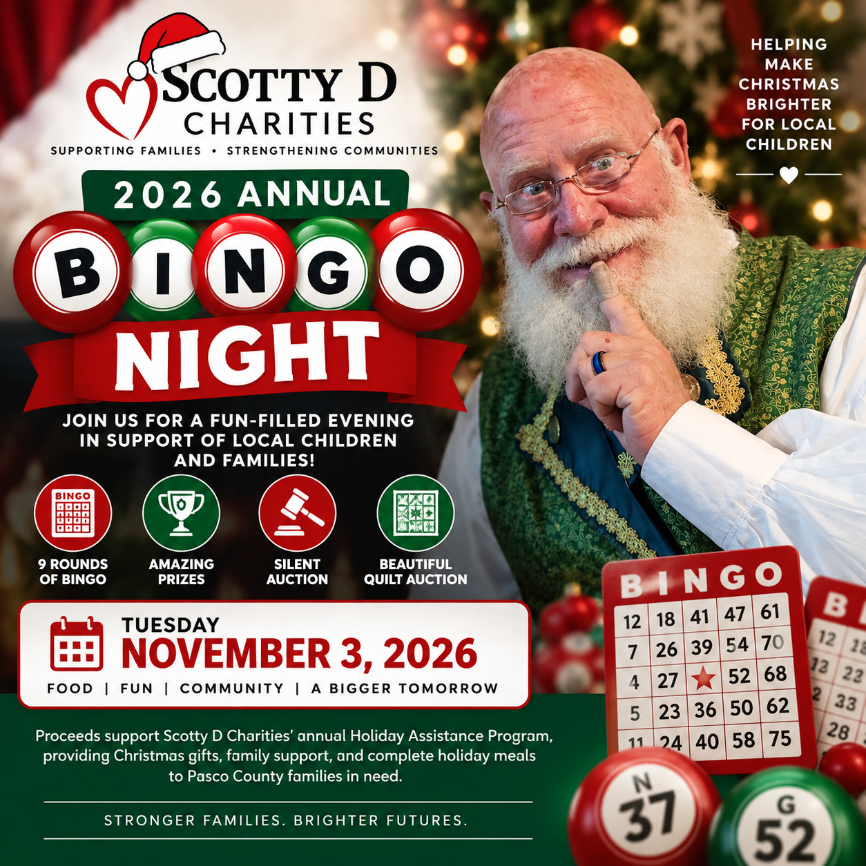 Scotty D Charities 2026 Annual Bingo Night