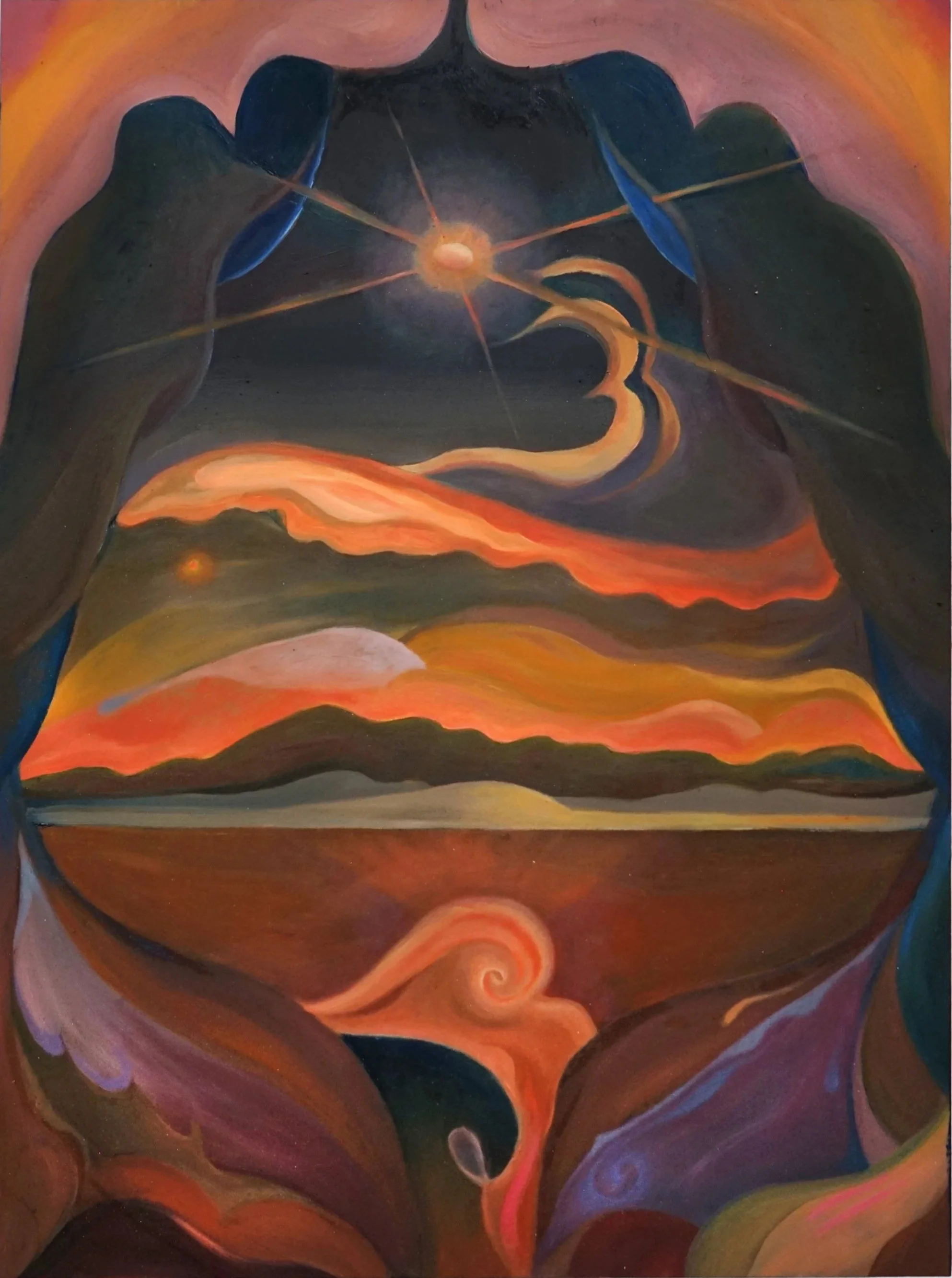 "Amulet," 2026 | Oil and wax on wood panel | 16 x 12 in.