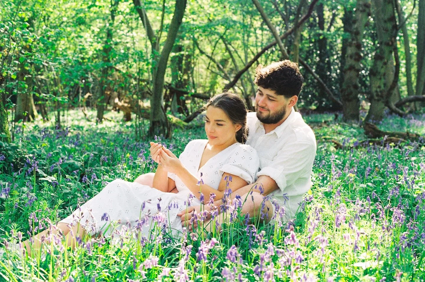 Amy &amp; Jack amongst the beautiful bluebells🪻

Film photos from their engagement shoot a couple of years ago 🎞️📸💍

I can&rsquo;t wait for spring days like this again soon. I&rsquo;m really missing being behind the camera right now! 🌼🌞✨
Does t