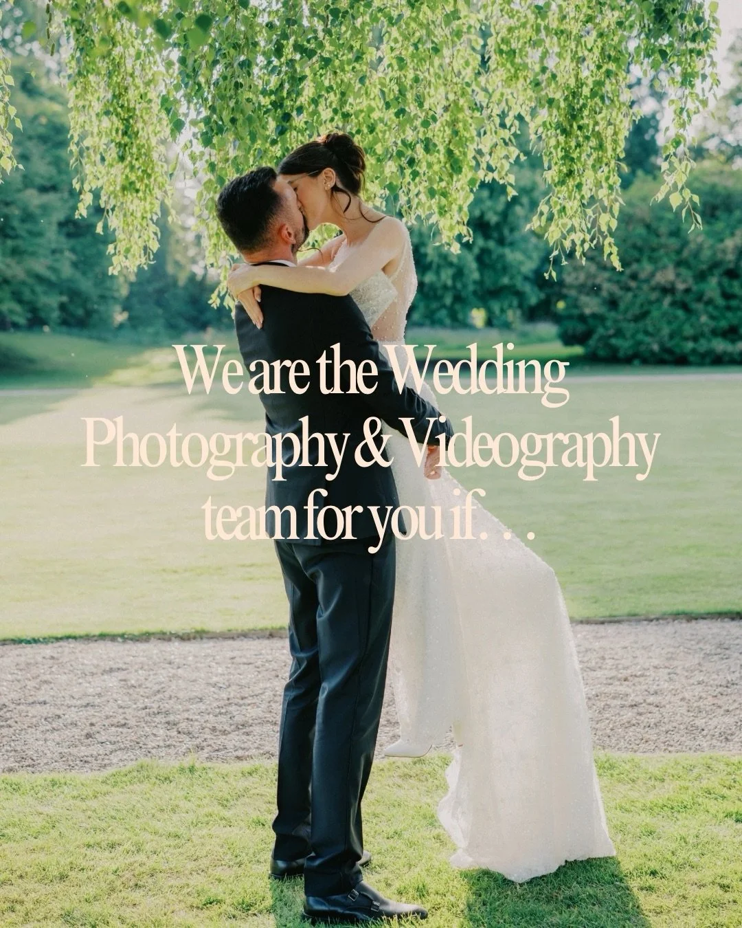 We are the Wedding Photography &amp; Videography team for you if&hellip;

#midlandswedding #midlandsweddingphotographer #weddingphotography #weddingvideography #weddingplanning