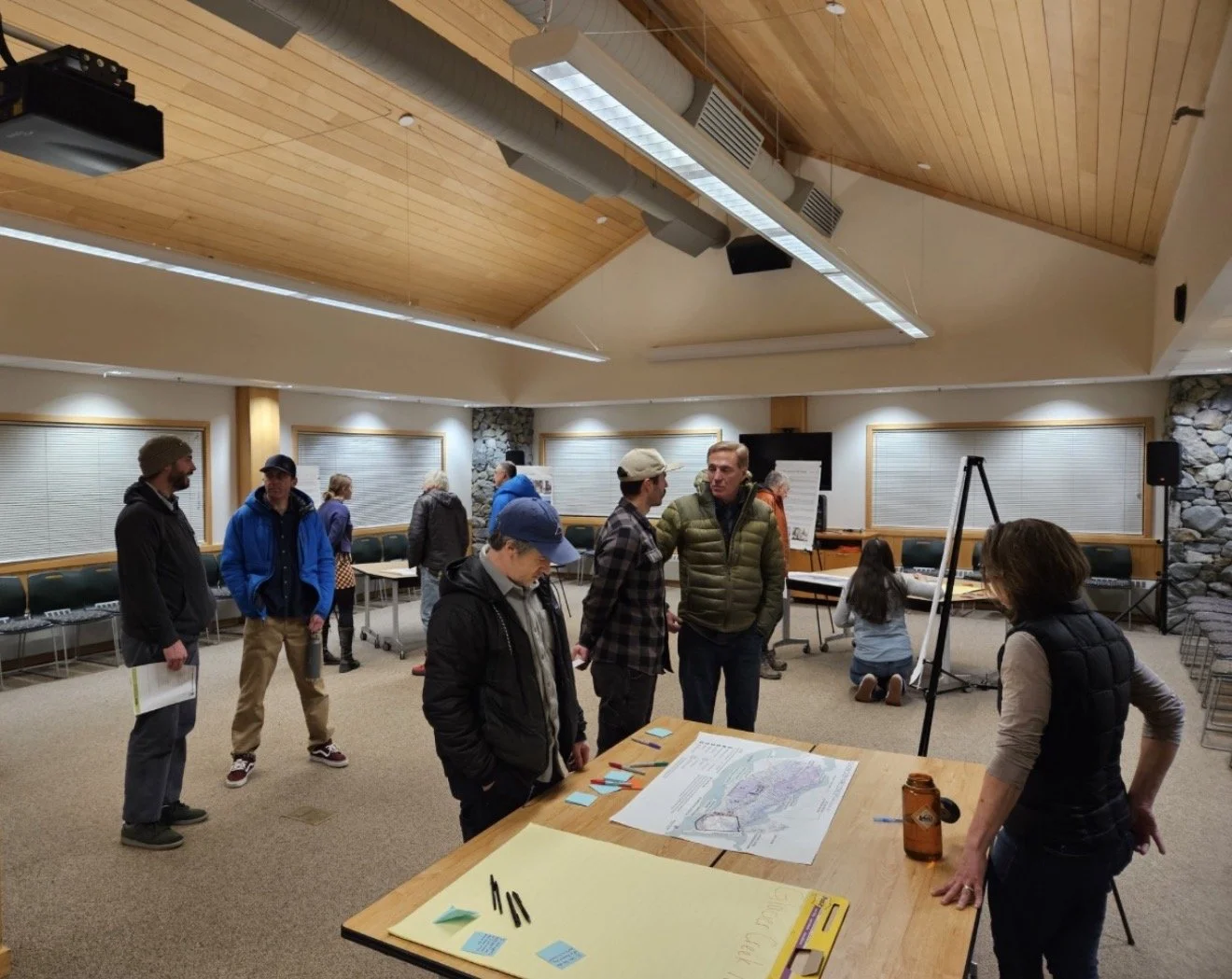 Draft plans for Girdwood’s parks displayed at Parks Plan Workshop