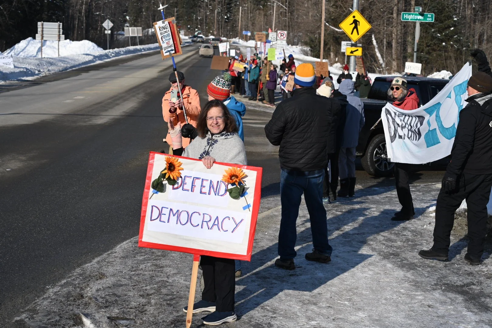 Girdwood Sees Record Turnout for Local Anti-Trump "No Kings" Demonstration