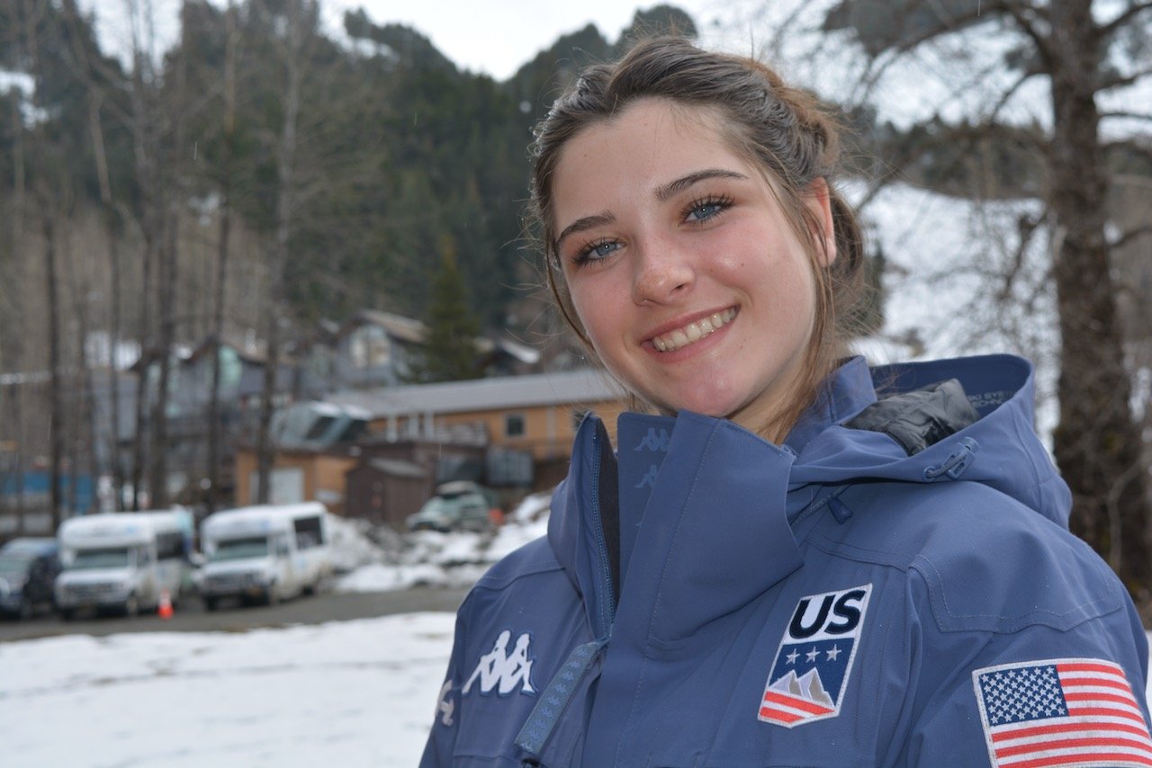 Local Skiing Sensation Sees Her Line and Gets It