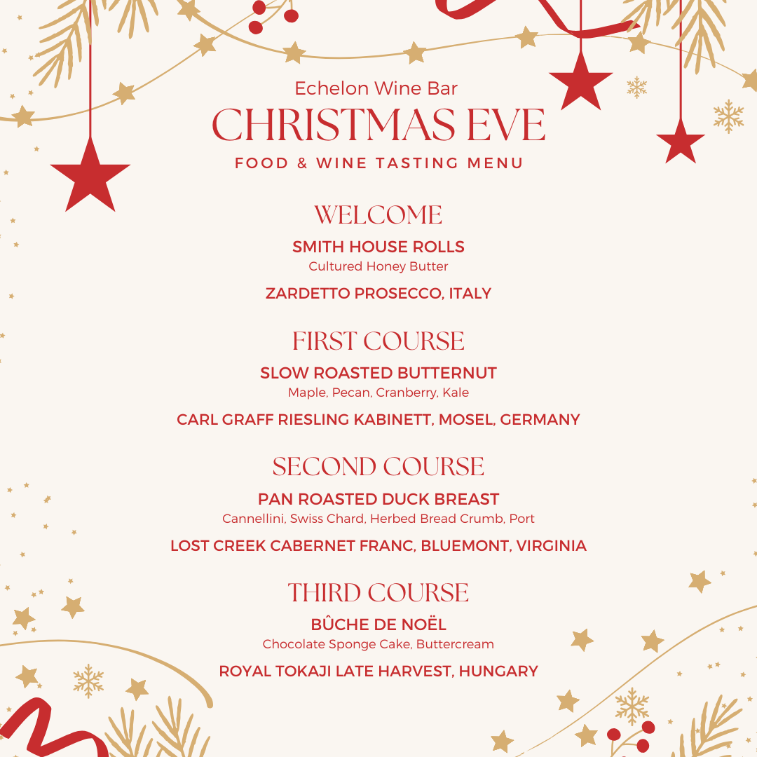Christmas Eve Food &amp; Wine Tasting