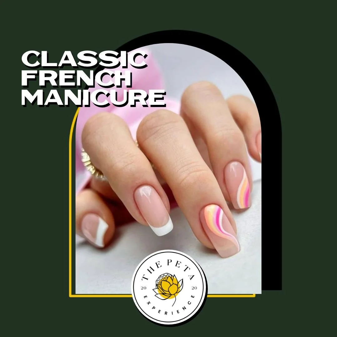 You can never go wrong with a classic&mdash; stop by and try our Classic French Manicure! Book at link in bio