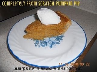 Completely From Scratch Pumpkin Pie
