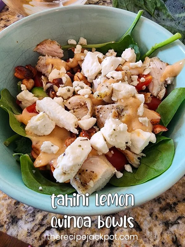 Tahini Lemon Quinoa Bowls