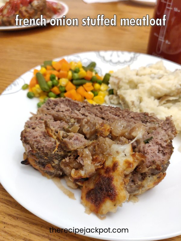 French Onion Stuffed Meatloaf