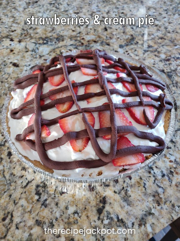 Strawberries & Cream Pie