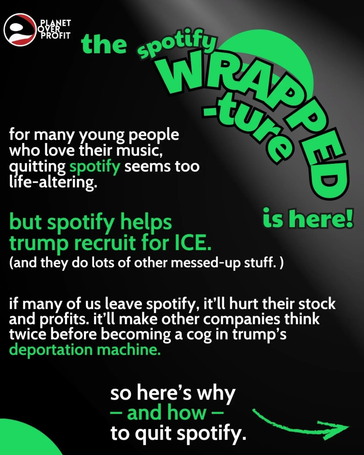 THE WRAPPED-TURE IS HERE. 

Read on to see why you should quit spotify, and how to stay connected to your beloved music! 
__

With thanks to Brian Merchant for his guide on how to quit spotify &mdash; check out his Substack Blood in the Machine!