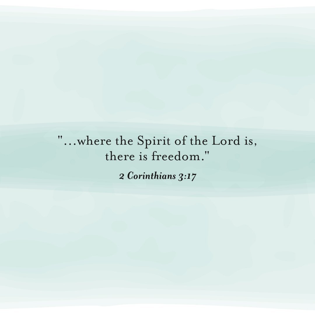 &quot;...where the Spirit of the Lord is, there is freedom.&quot; (2 Corinthians 3:17)

#VerseOfTheDay #Freedom