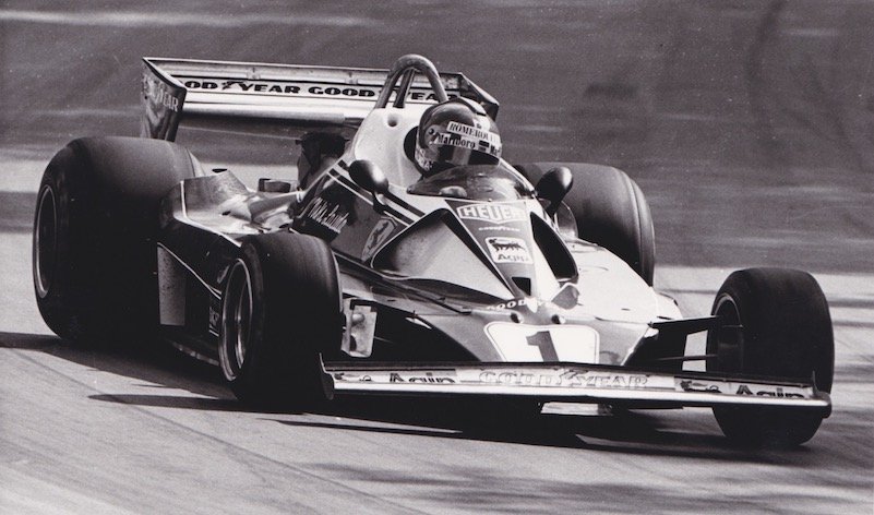 NIKI LAUDA IN HIS FERRARI 312T 1977
