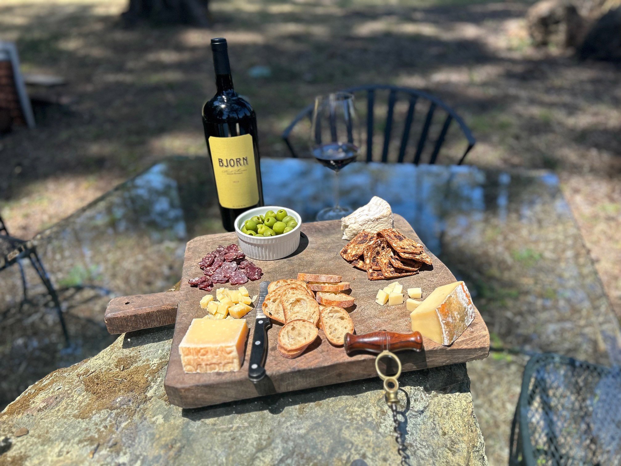 Best wine to pair with charcuterie, Bjorn Vineyards