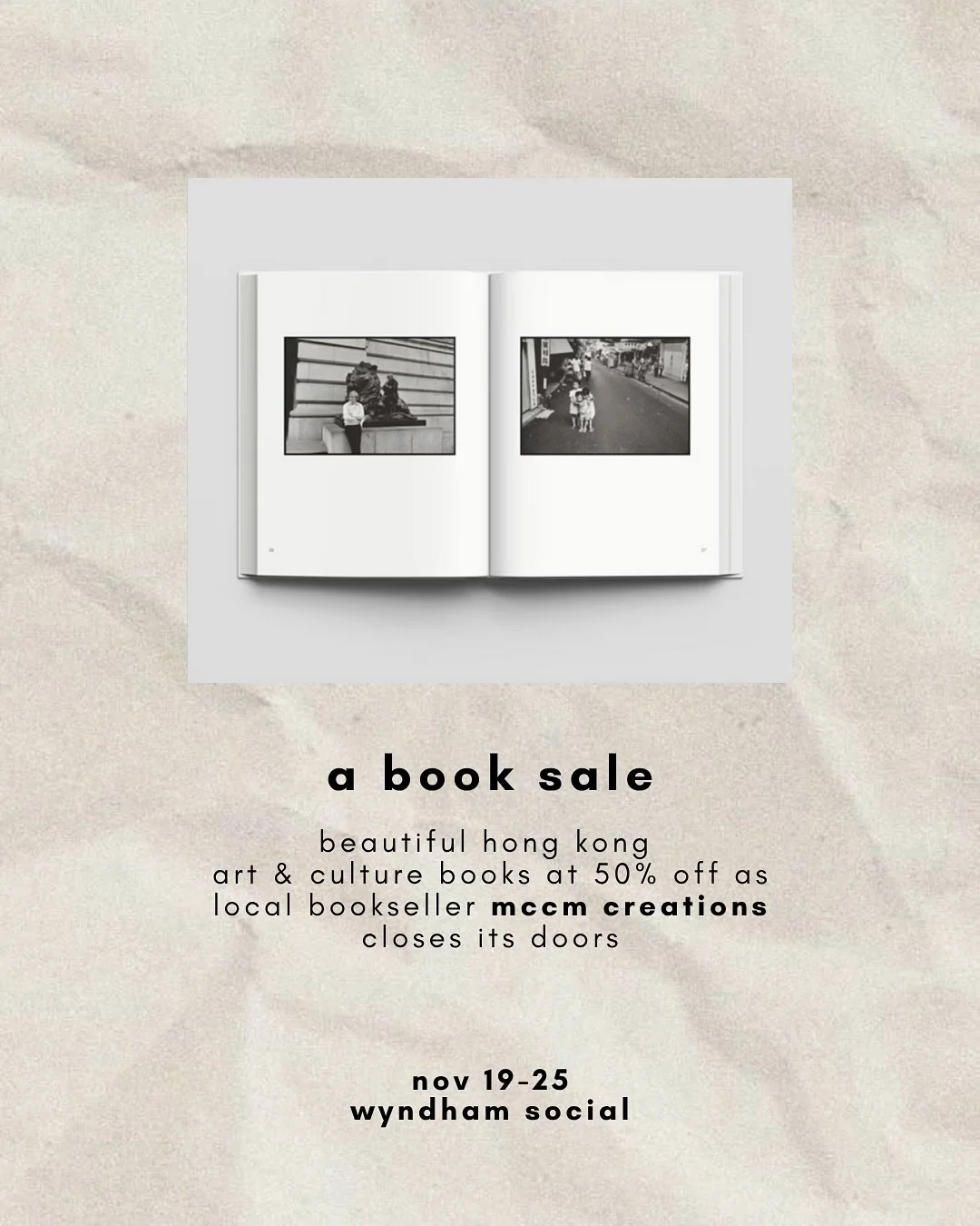 If you&rsquo;re following this account then I&rsquo;m going to assume you have a love for words, stories and beautiful things.

So you&rsquo;ll probably have a nice time browsing and maybe buying some half-price books from @mccmcreations&rsquo; closi