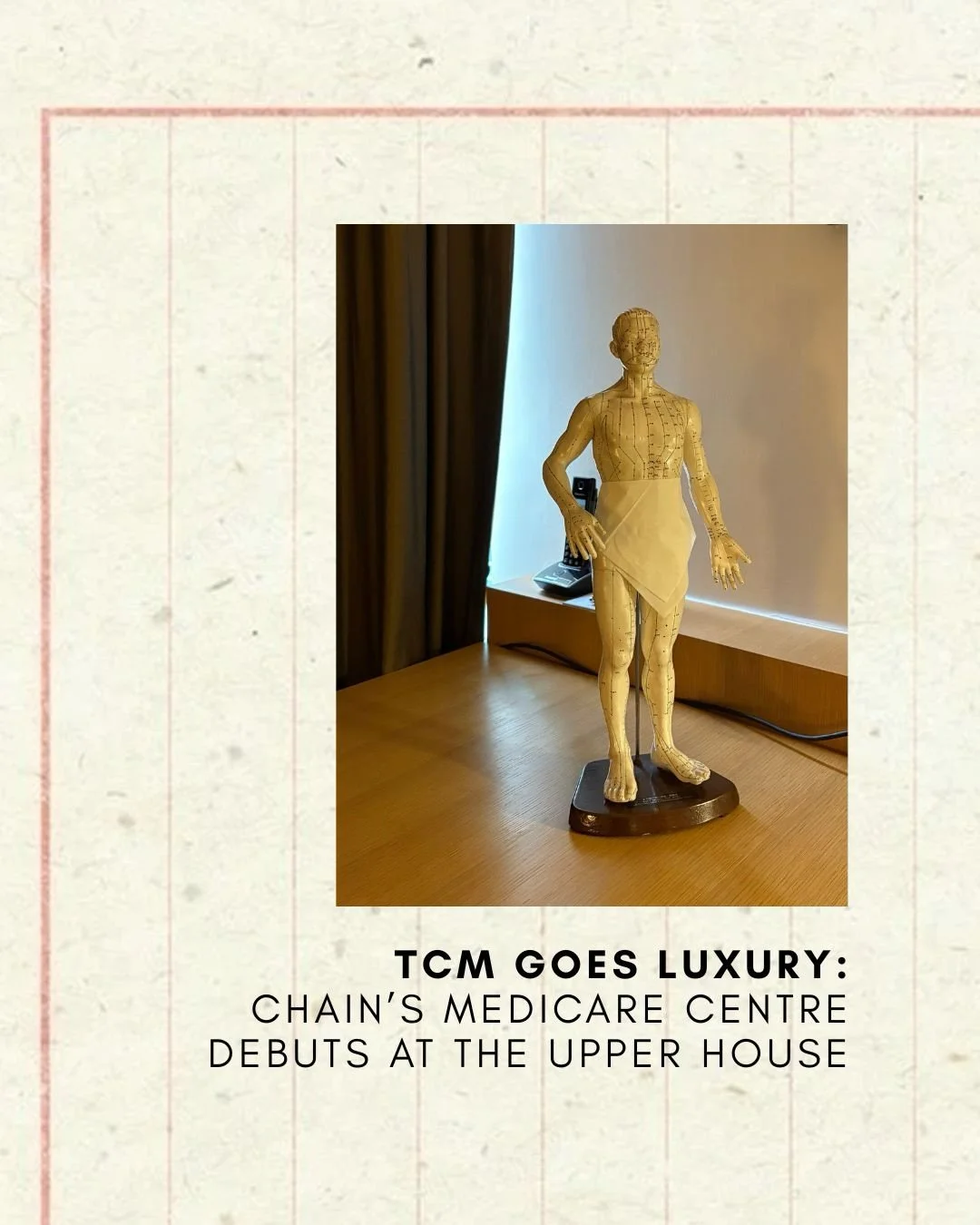 When I found out late last year that TCM outfit @chains.hk would be opening a satellite clinic at Pacific Place Apartments in collaboration with @upperhouse_hkg, I thought: this is kind of big.

Not because having a second clinic is such a big deal. 