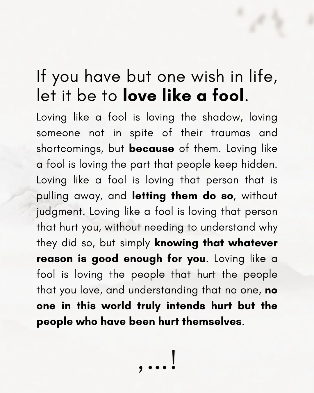 I wrote this one morning two years ago, when I was still writing these long and epic personal stories and life musings that I would use as meditation scripts in sessions. 

It was inspired by the tarot card of The Fool, which is considered the first 