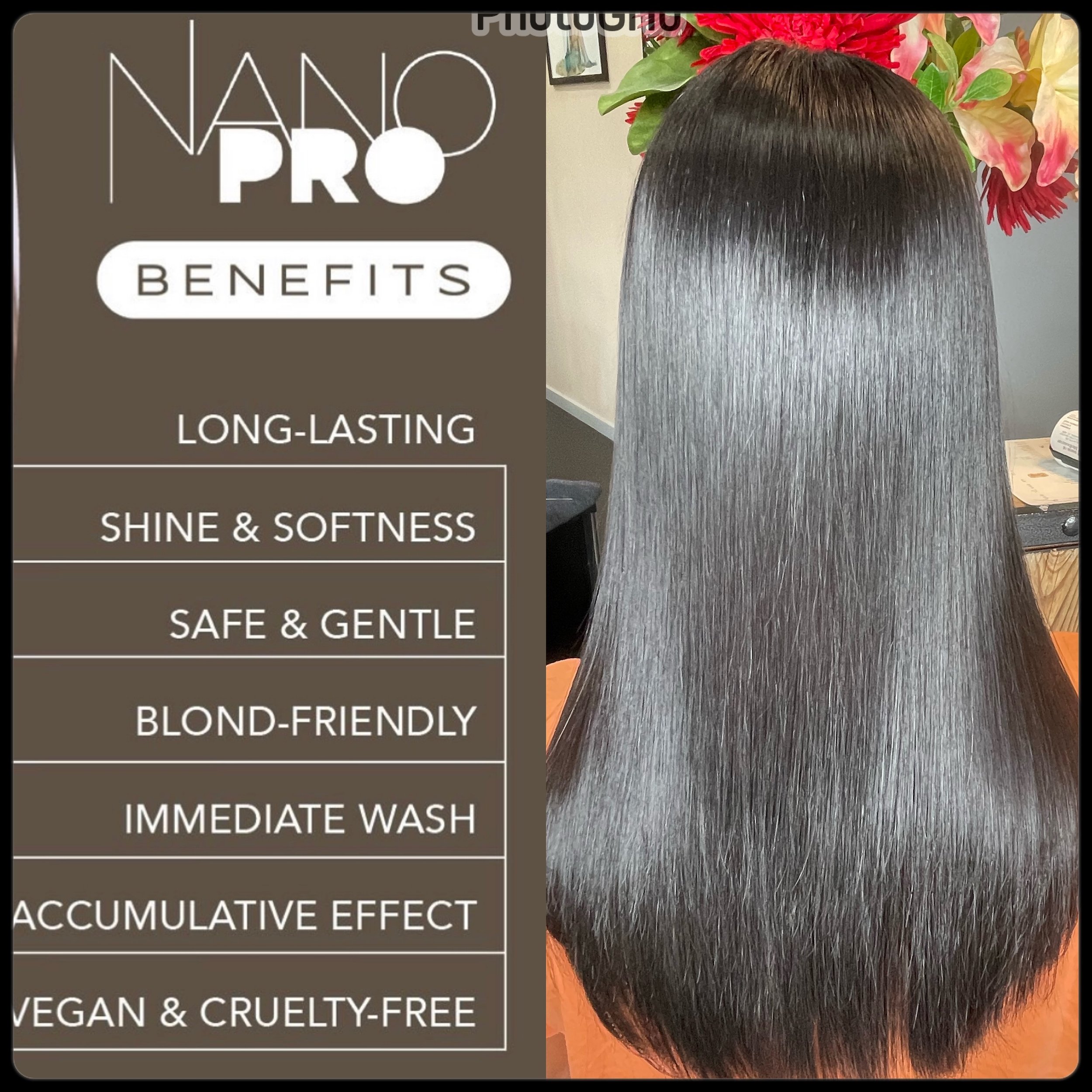 Unleash the power of nano technology and elevate your hair game with nano pro.say hello to smother,straighter shine and healthy hair. Get ready to make heads turn with nano pro by your  sideNano Pro *Nanoplasty Benefits: The Ultimate Choice for Your 