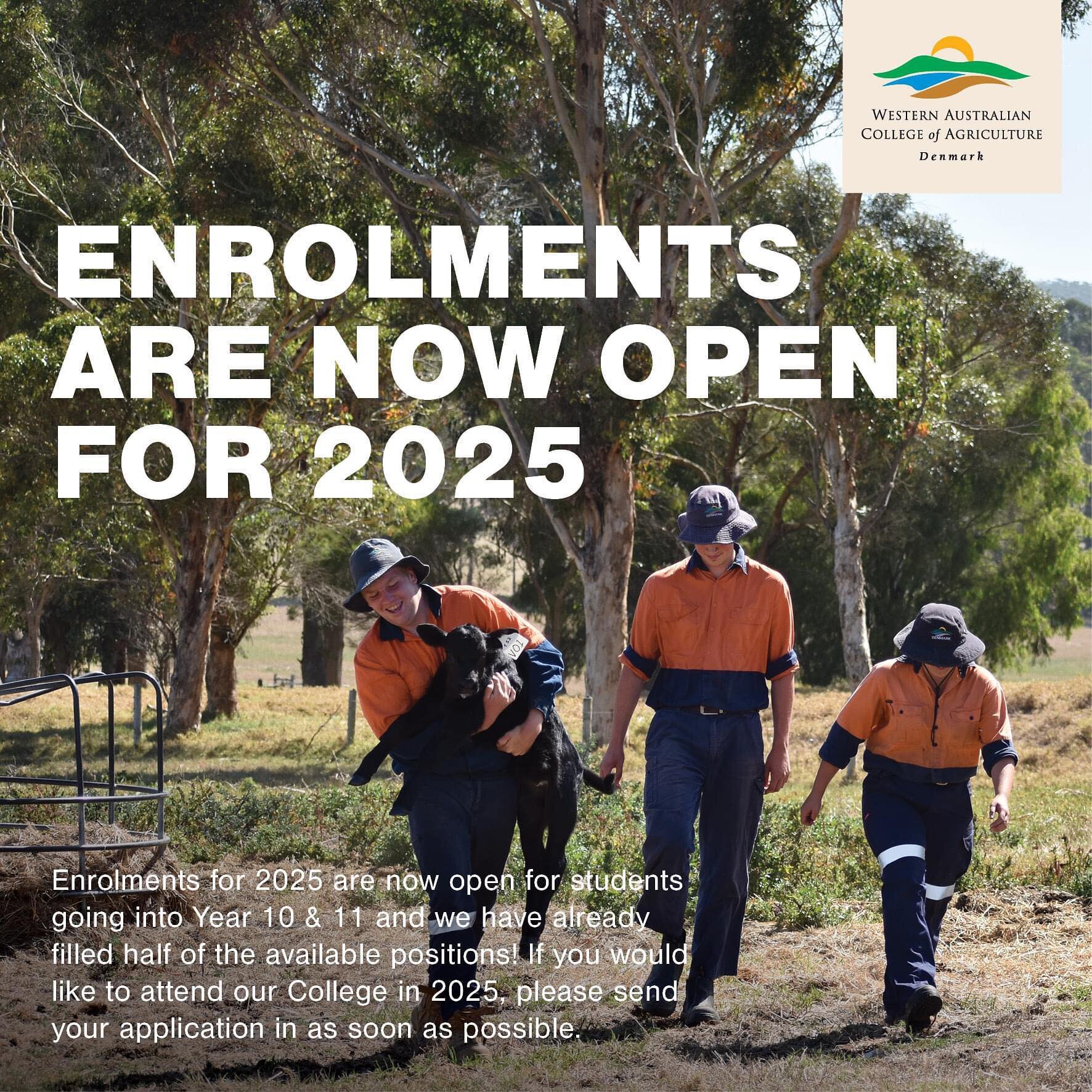 Enrolments for students wishing to commence in either Year 10 or Year 11 in 2025 are open. We are experiencing a significant increase in the volume of applications this year. Round 1 applications have already been processed and we have sent out forma