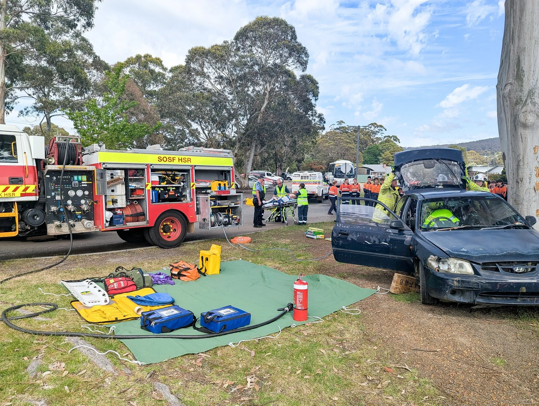 On 23 October, our Year 10 students joined Denmark Senior High School students to attend the Leavers Alive event coordinated by our local emergency services.

Leavers Alive is a simulated crash demonstration designed to show the real-life consequence