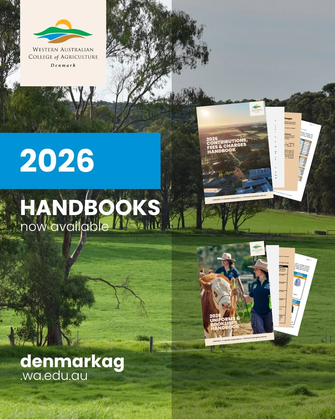 📘 Our 2026 Information Booklets are now available!

You can now download all 2026 College booklets, including the Contributions, Fees &amp; Charges Handbook and the Uniforms &amp; Booklists Handbook, from our website.

These resources provide everyt