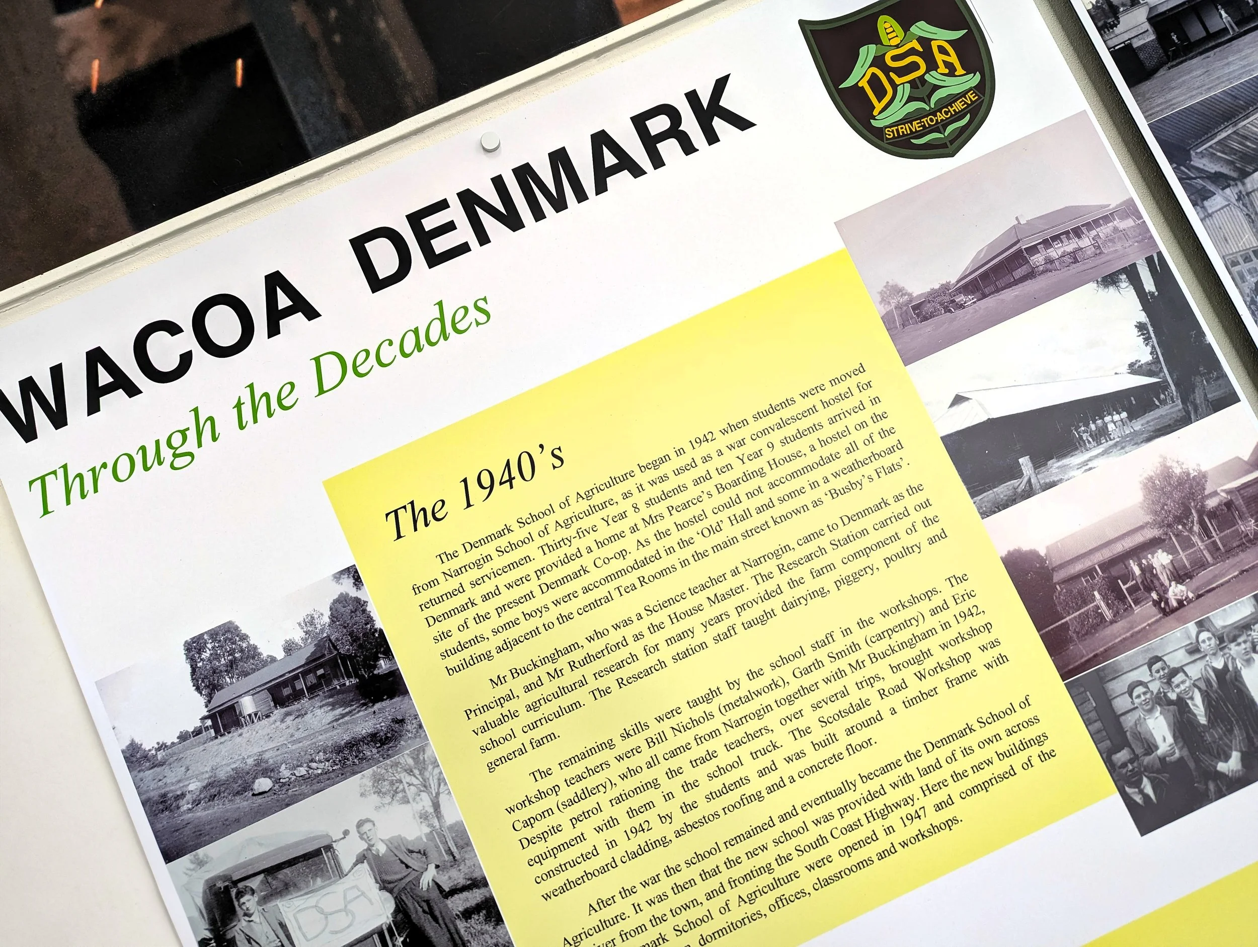 Dining Room History Wall Showcases College Legacy