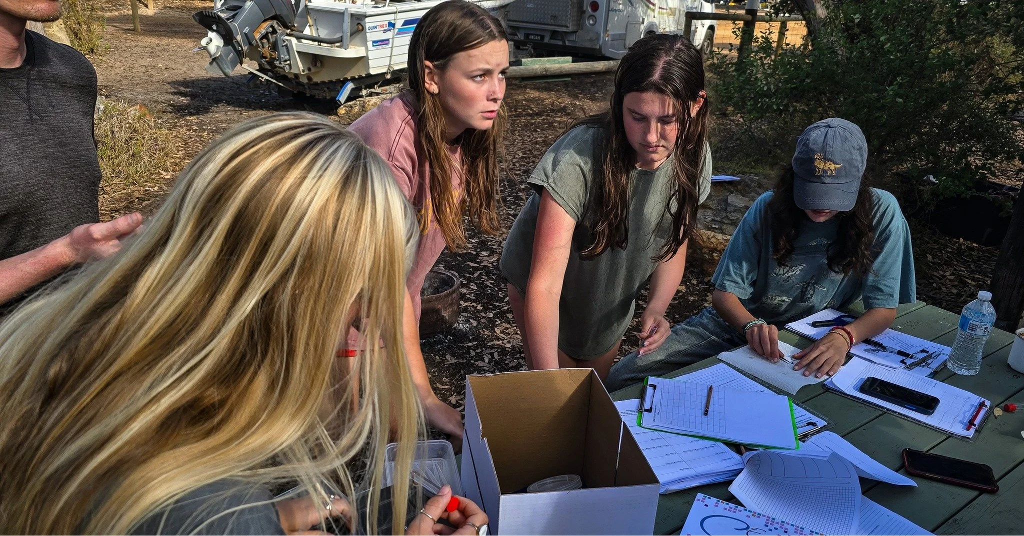 What a week it was for our Year 11 Biology students at Cape Riche! 🌊🧪🌿

In Week 7, students headed out for an ecology camp alongside peers from Denmark Senior High School and North Albany Senior High School. The trip got off to a memorable start w