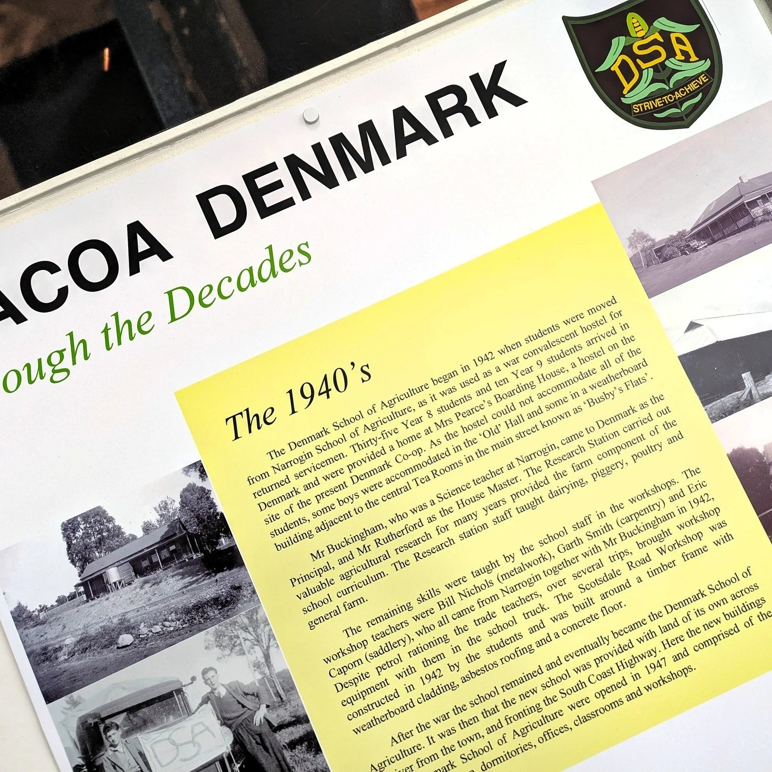 📜 Our Story on Display

Our new Dining Room History Wall is bringing the College&rsquo;s story to life, celebrating more than 80 years of history since 1942. 🐑🌾

Led and funded by the Alumni Association, the first panels highlight the 1940s and 19