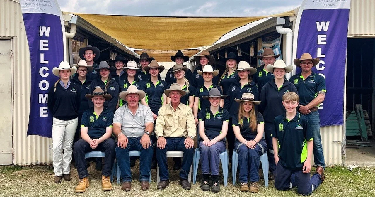 🐑🐄 2026 PERTH ROYAL SHOW UPDATE 🏆

After a very busy few days, our Denmark Sheep and Cattle Clubs are heading home from the Perth Royal Show.

The College has once again had a fantastic experience competing in Farm Skills, sheep and cattle events,
