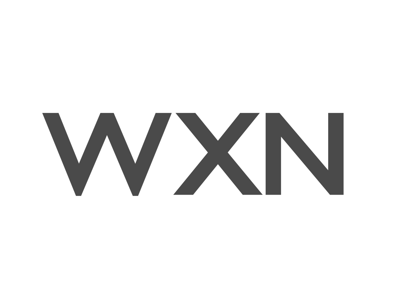 Black background with the white WXIN logo in the center.